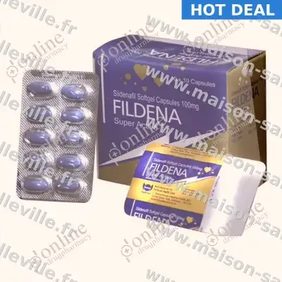 Sildenafil Citrate (Fildena Super Active) 100 mg — envoi discret, €0.75