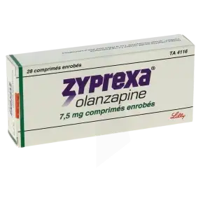 Zyprexa 15 mg générique — prix €0.25 le comprimé