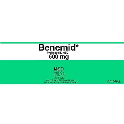 Benemid 500mg — acheter en ligne dès €0.58