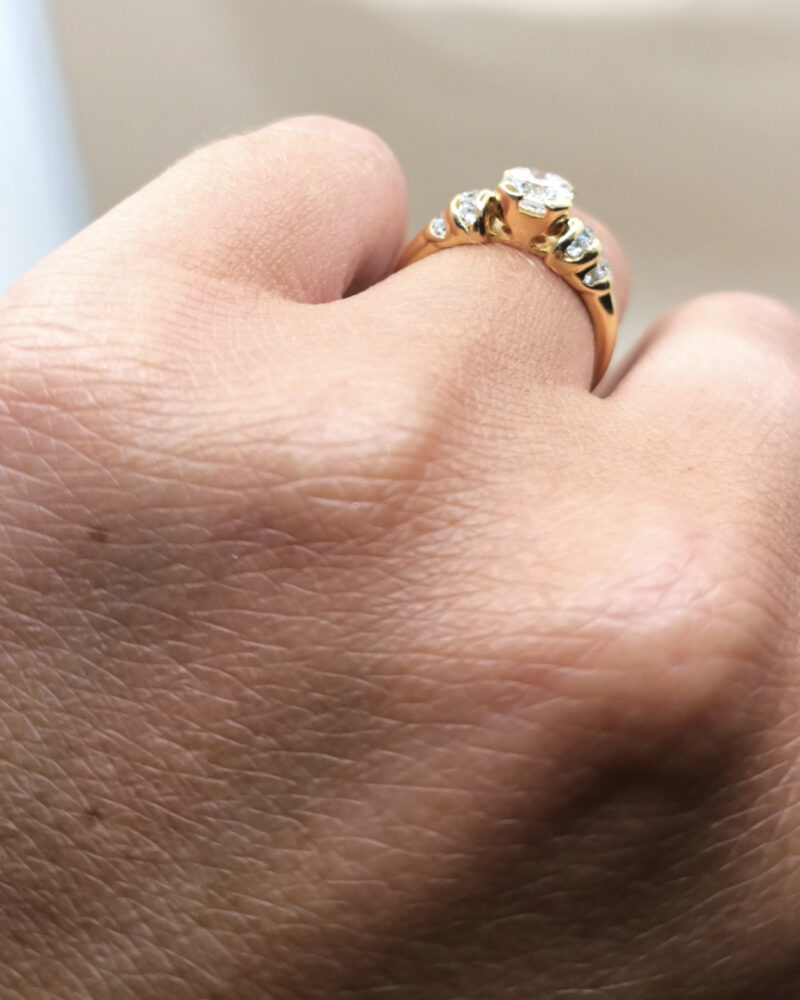 Bague fiançailles luxe pas cher