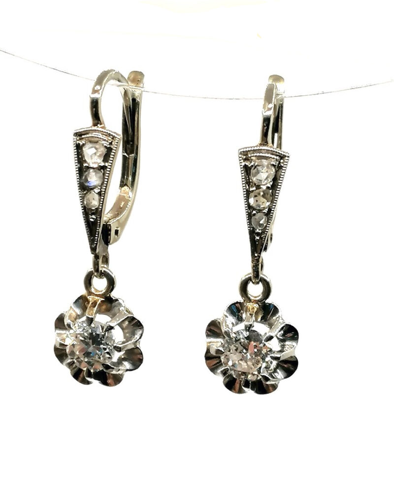 dormeuses bijoux anciens diamants occasion