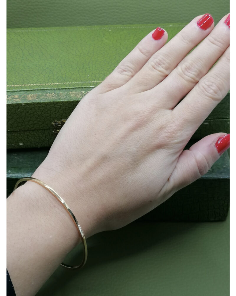 bracelet jonc rigide or 18k pas cher Noel