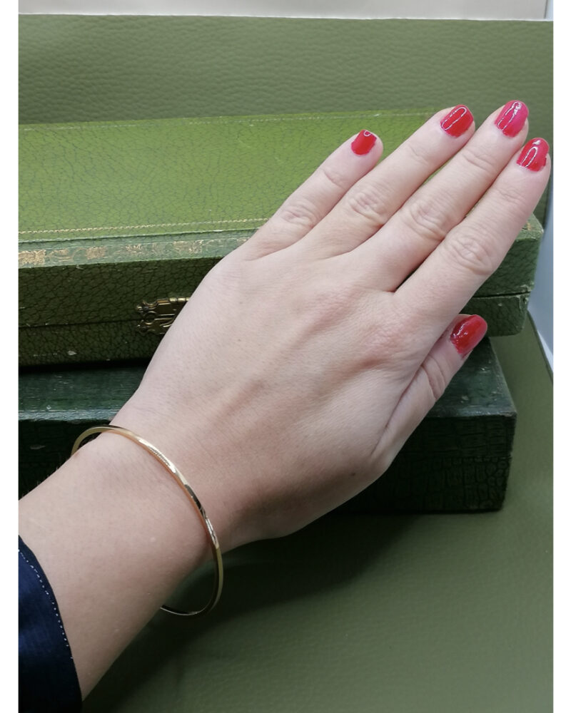 bracelet jonc rigide or 18k pas cher Noel