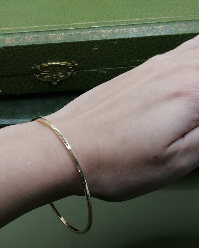 bracelet jonc rigide or 18k pas cher Noel