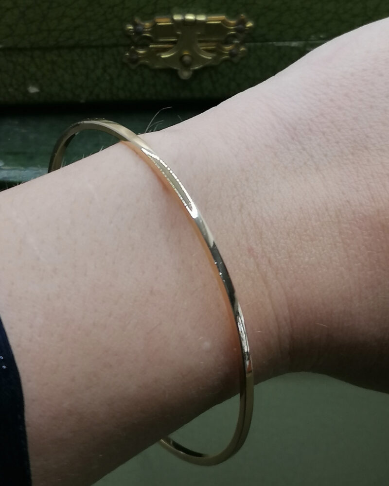 bracelet jonc rigide or 18k pas cher Noel