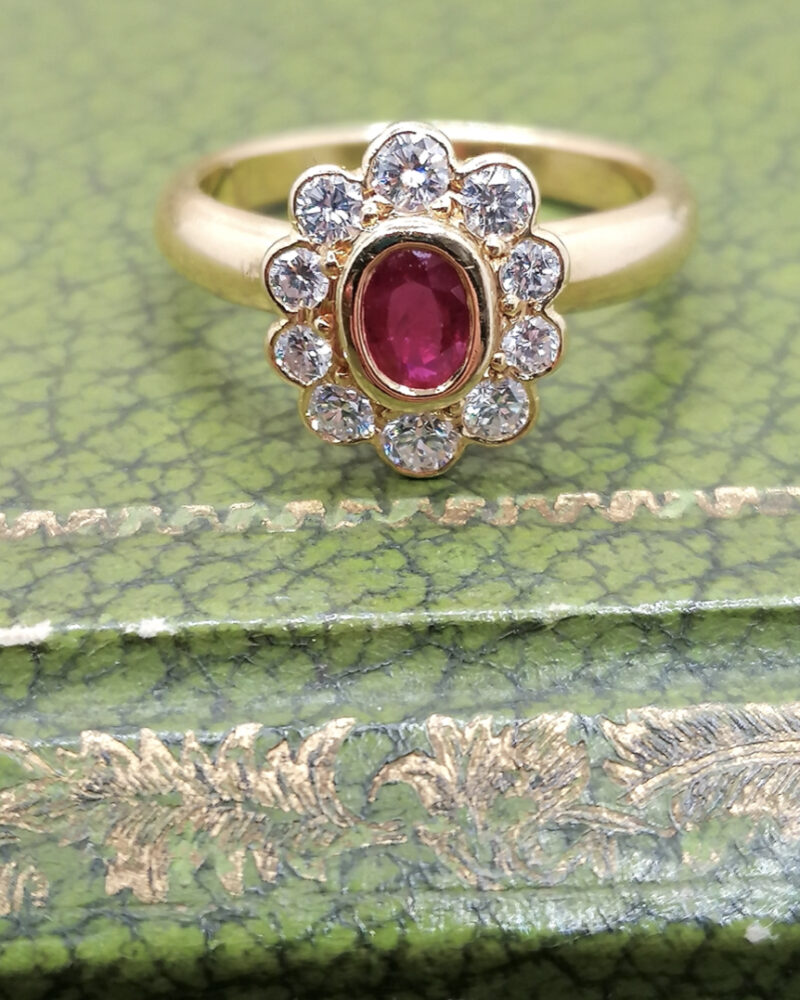 bague Pompadour diamants rubis Rouen Vannes Paris Nantes