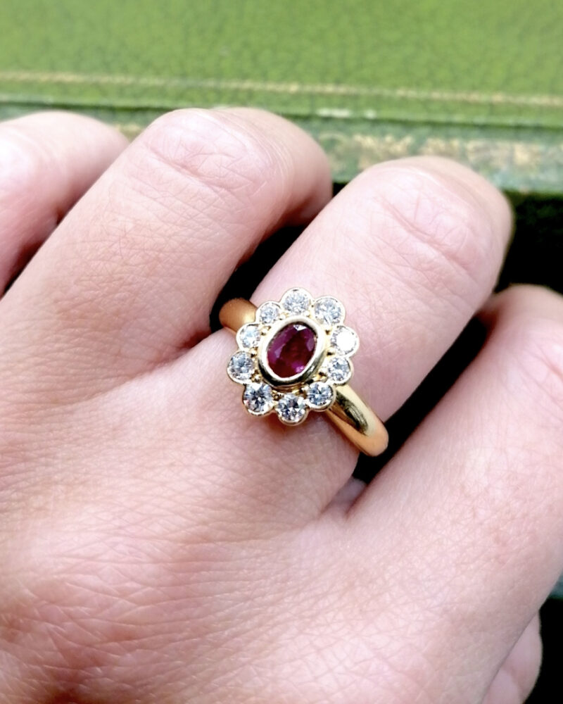 bague Pompadour diamants rubis Rouen Vannes Paris Nantes