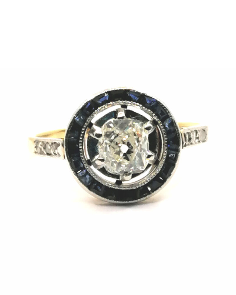 bague art déco saphirs diamant vintage ancienne Vannes Paris Rouen Nantes