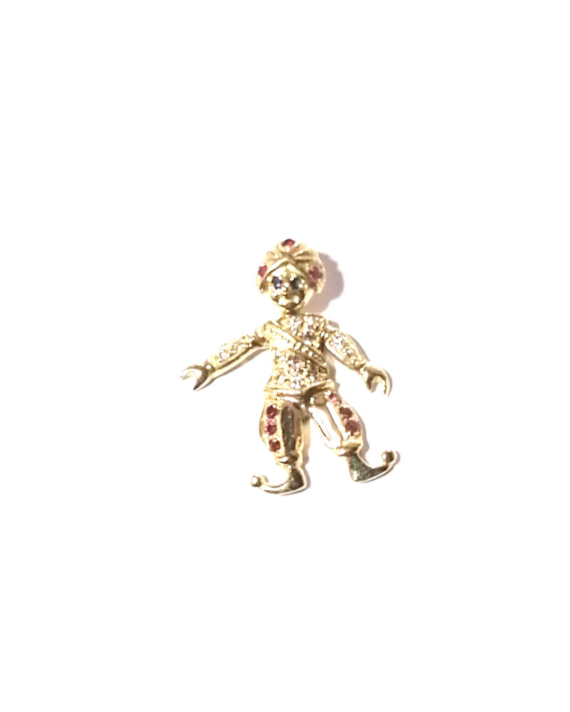 pendentif kalif or 18 carats unique clown occasion